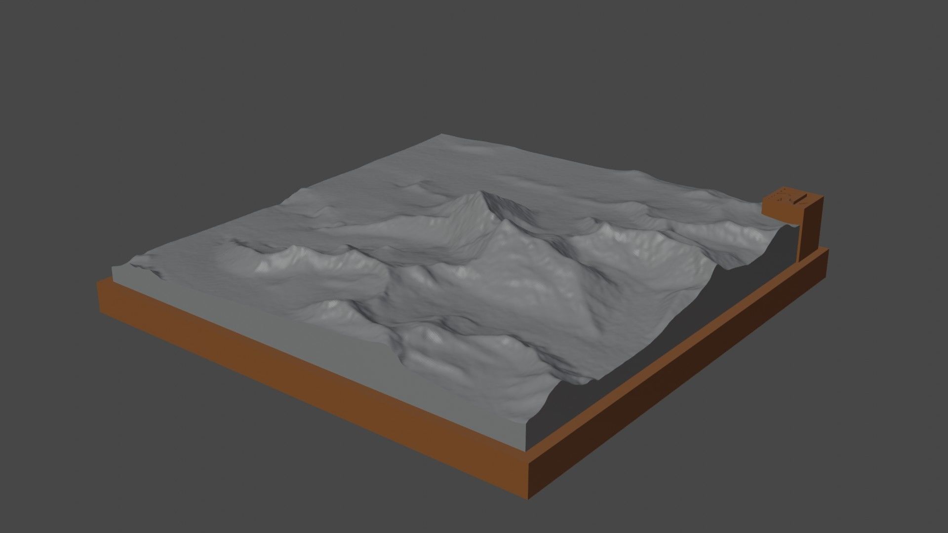 Ulugh Muztagh 3D print model_7