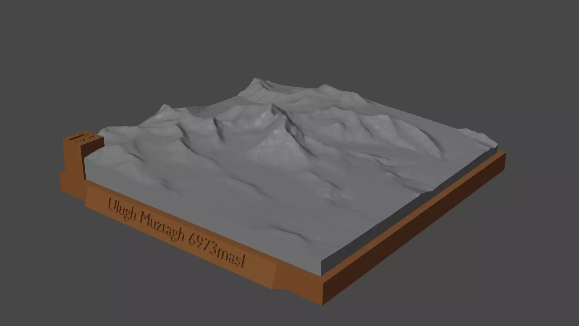 Ulugh Muztagh 3D print model_0