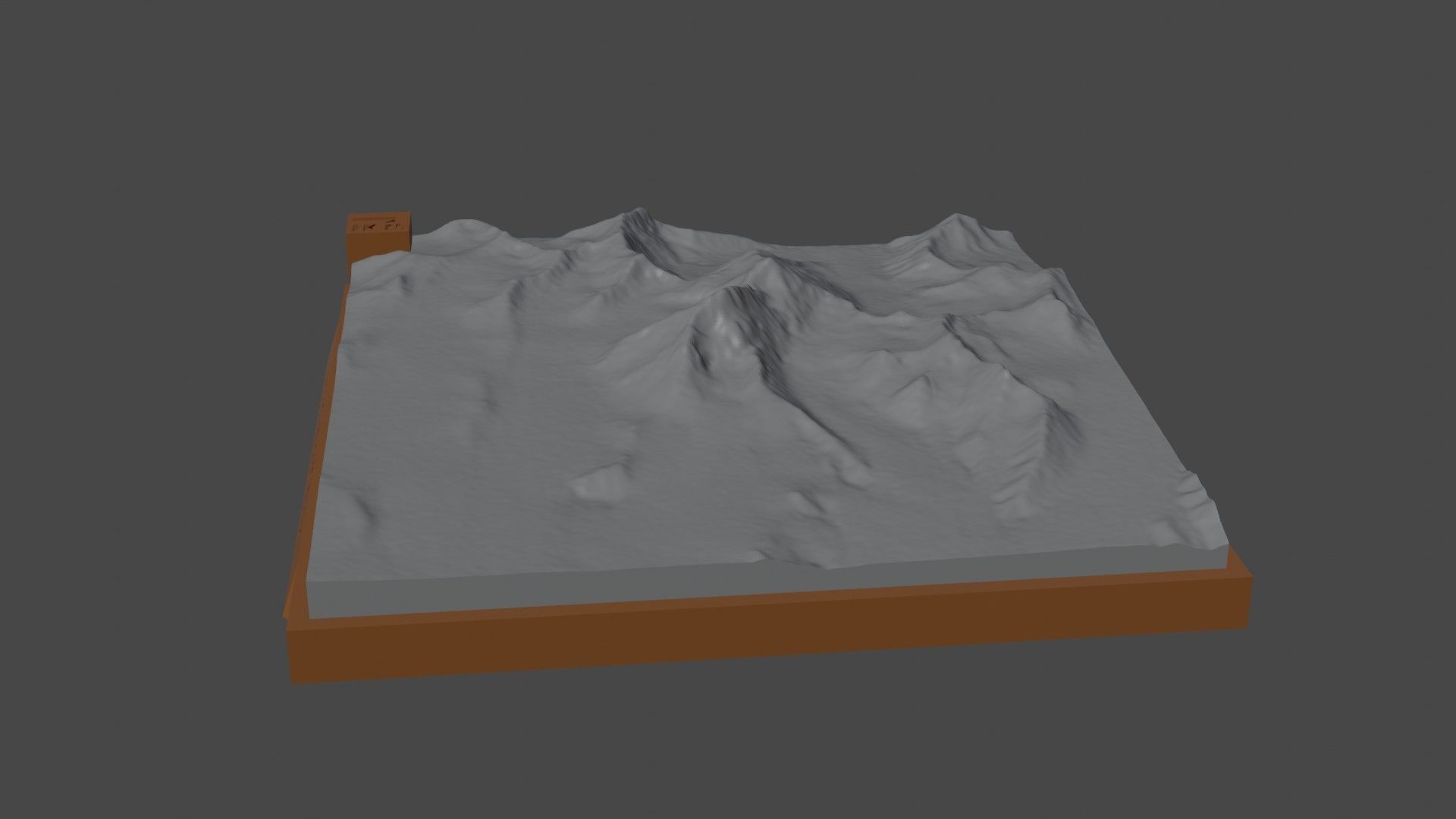 Ulugh Muztagh 3D print model_1