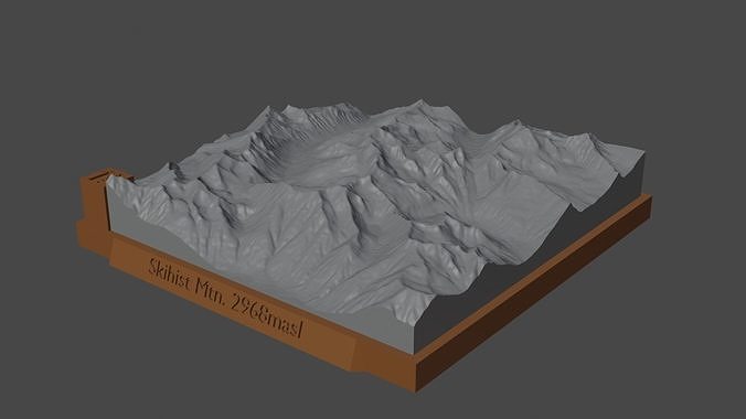 Skihist Mtn 3D print model