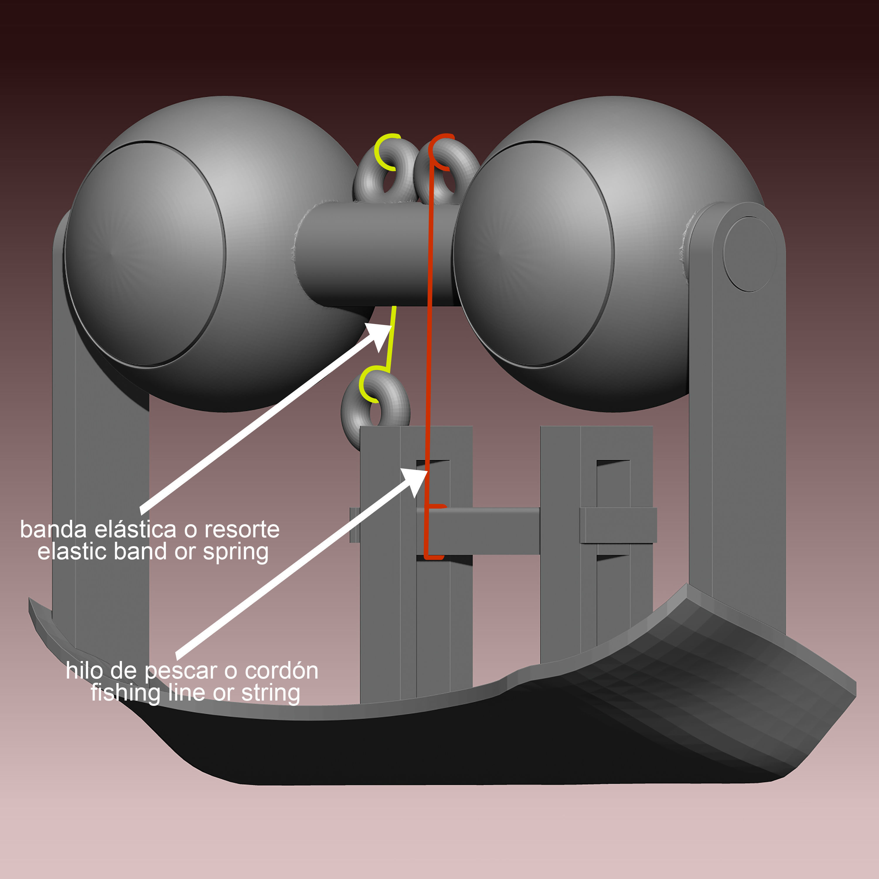 Titere persona envejeciente Puppet old person 001 BETA-STL-ZTL Free 3D print model_9