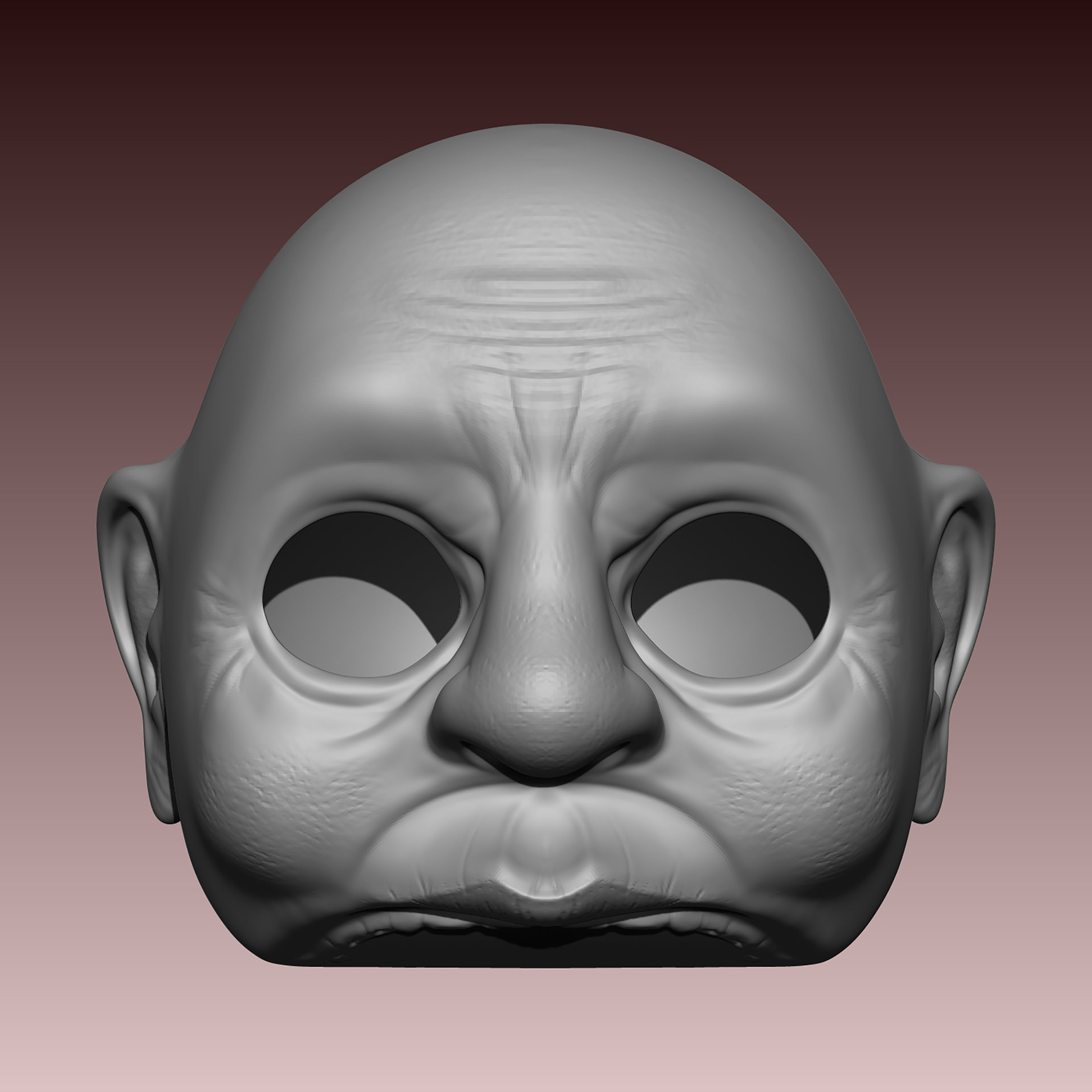 Titere persona envejeciente Puppet old person 001 BETA-STL-ZTL Free 3D print model_4