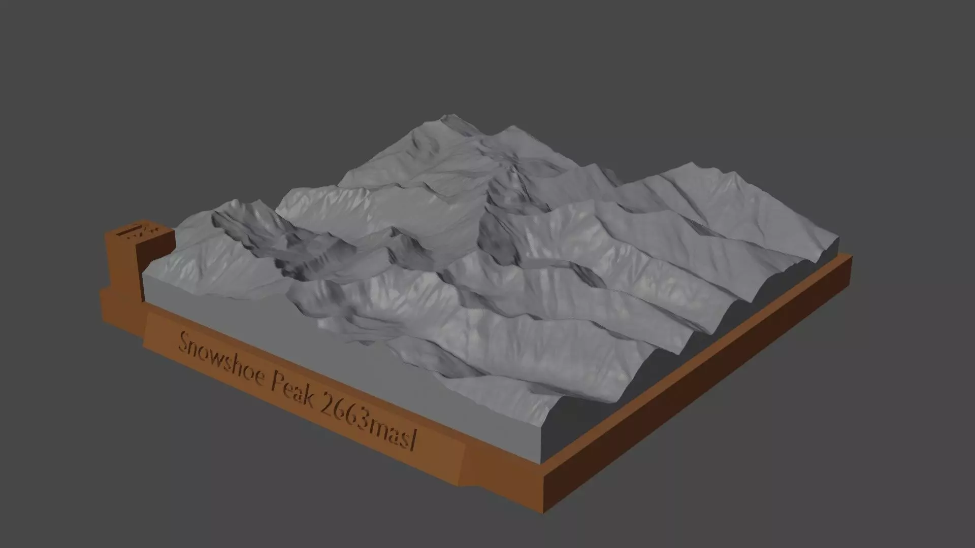 Snowshoe Peak 3D print model_0