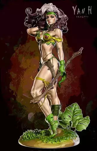 Rogue Savage land with NSFW 3D print model