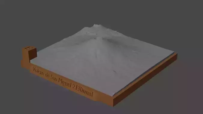Volcan de San Miguel 3D print model
