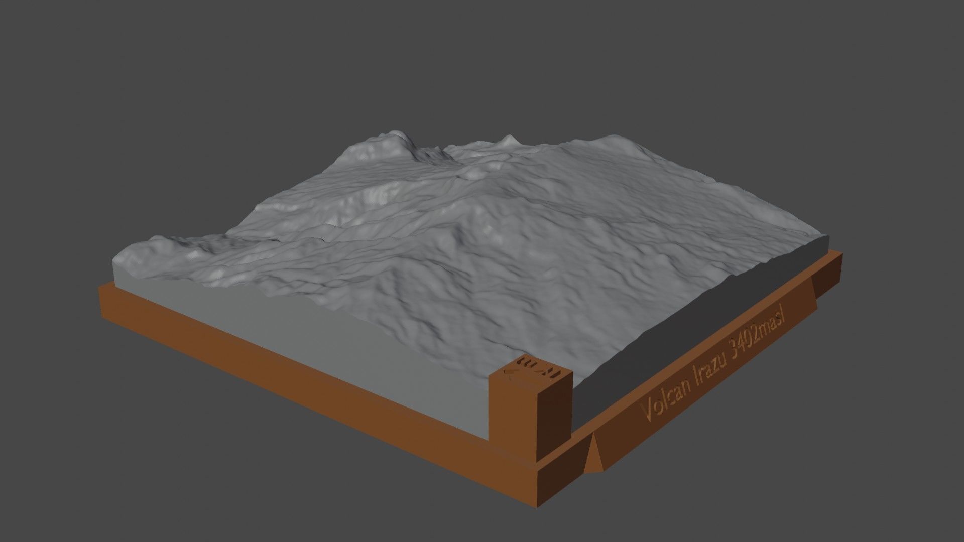 Volcan Irazu 3D print model_3