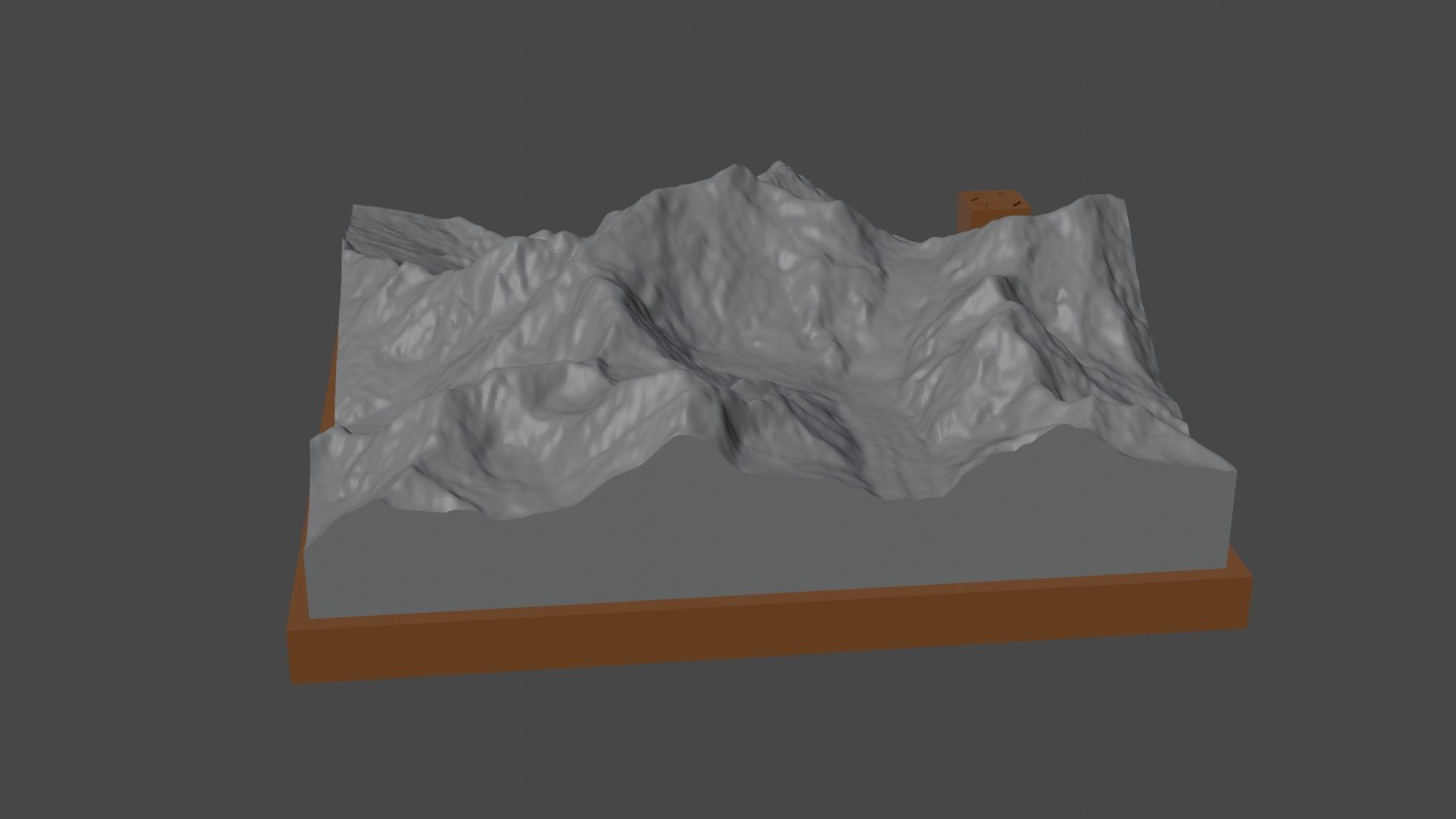 Saipal mountain 3D print model_2