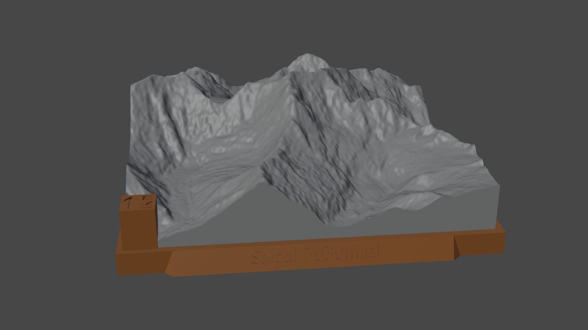 Saipal mountain 3D print model_5