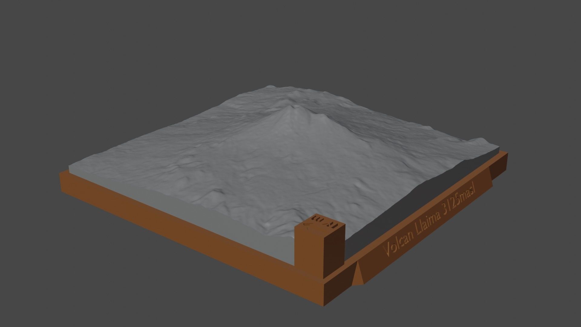 Volcan Llaima 3D print model_3