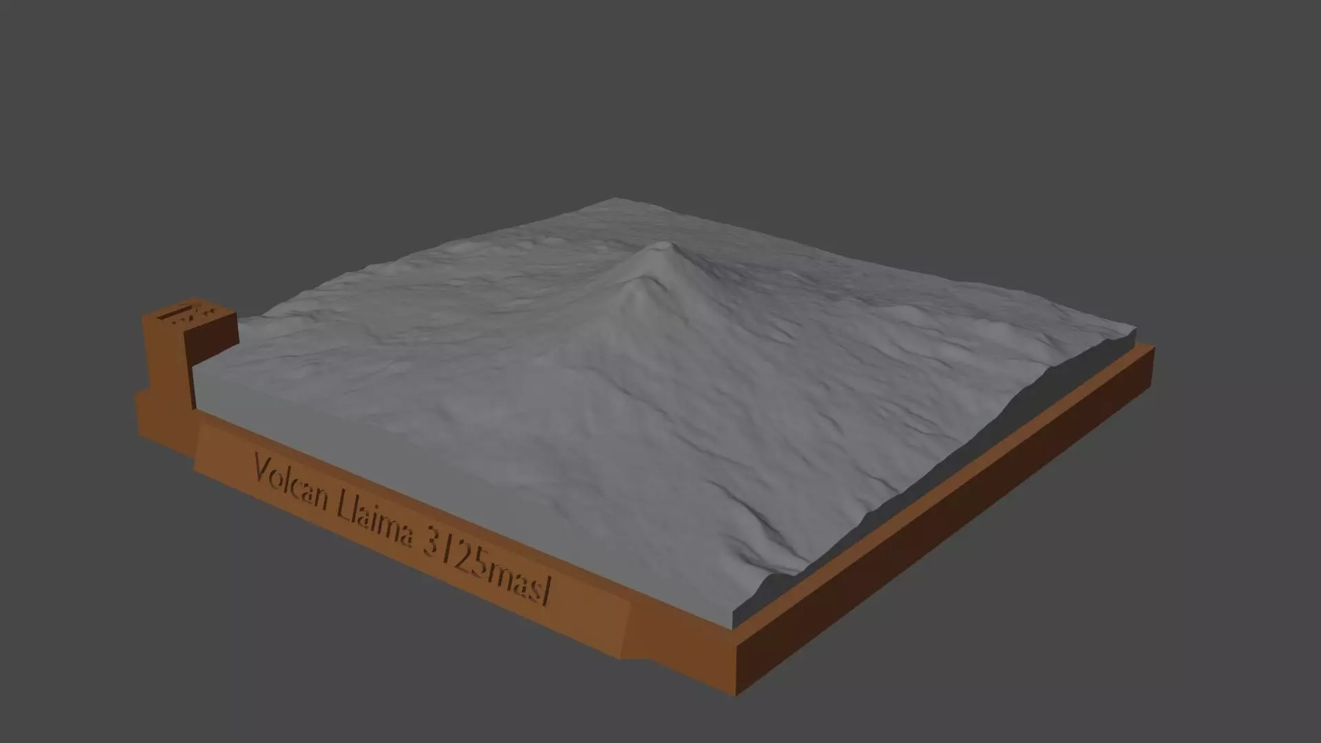 Volcan Llaima 3D print model_0