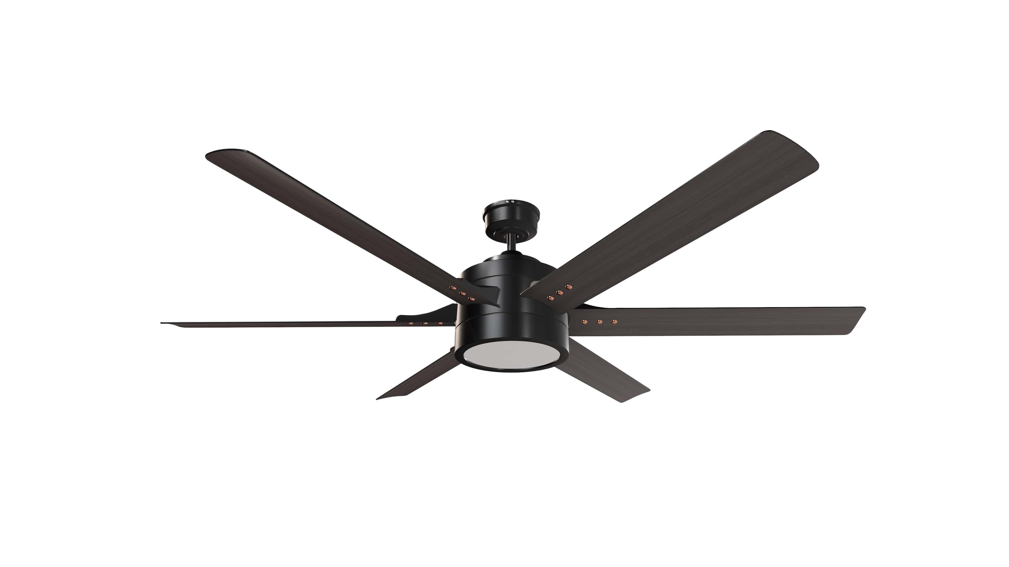 Ceiling Fan Six Blade Animated 3d Model Low-poly 3D model_3