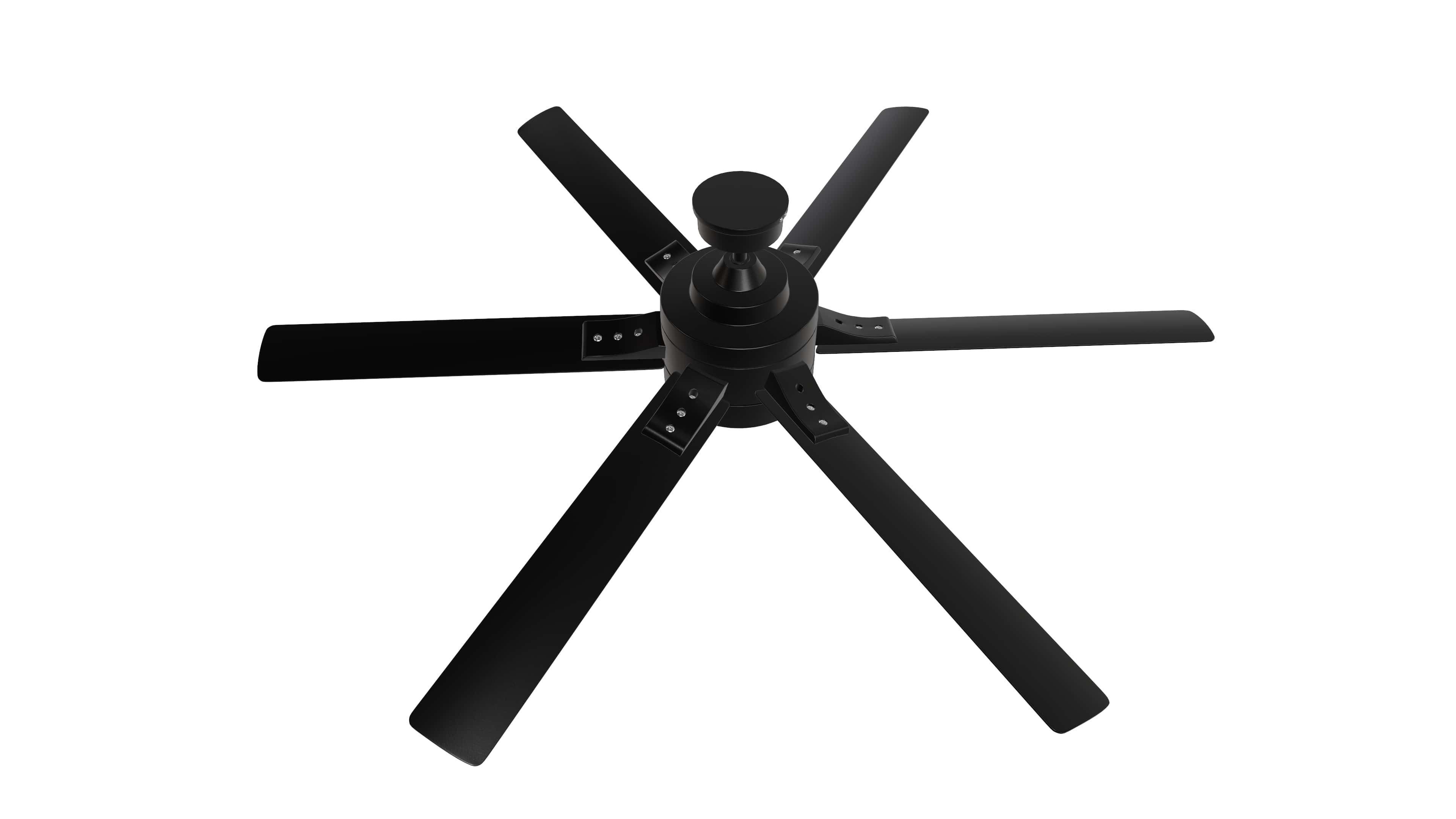 Ceiling Fan Six Blade Animated 3d Model Low-poly 3D model_2