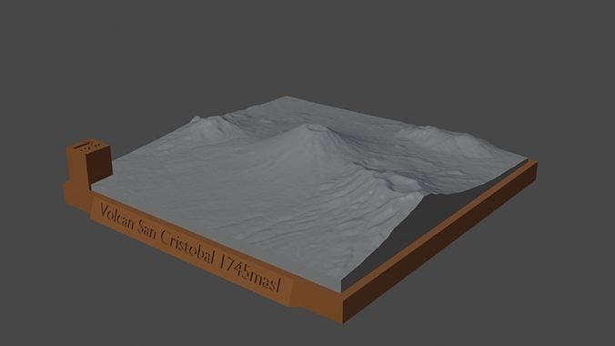 Volcan San Cristobal 3D print model