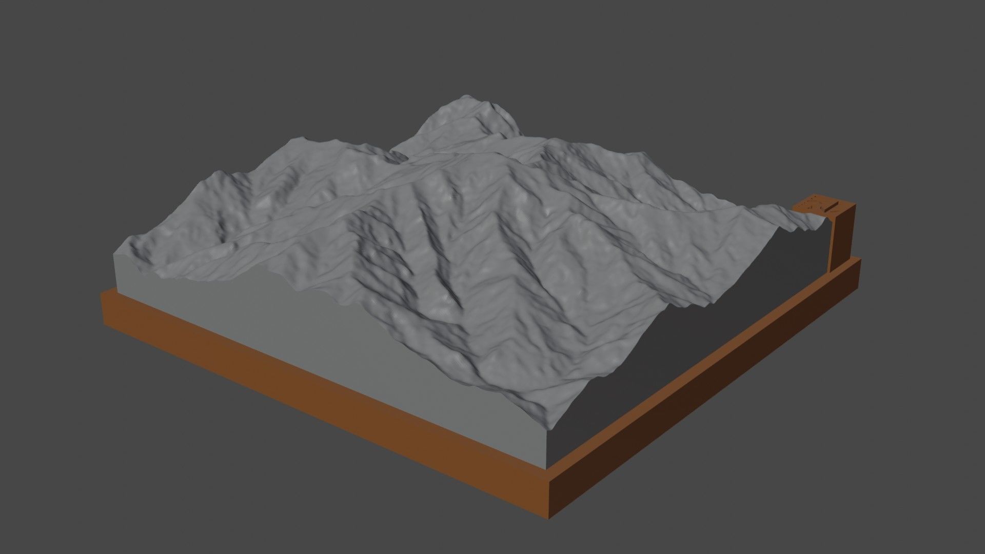Saramati mountain 3D print model_7