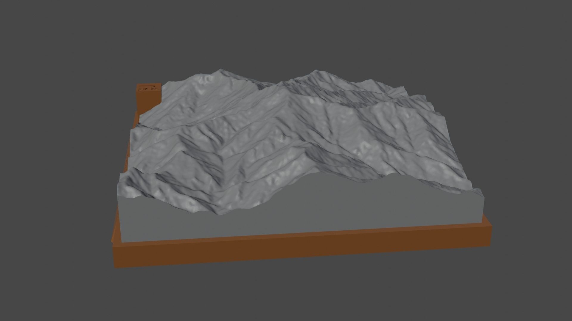 Saramati mountain 3D print model_1