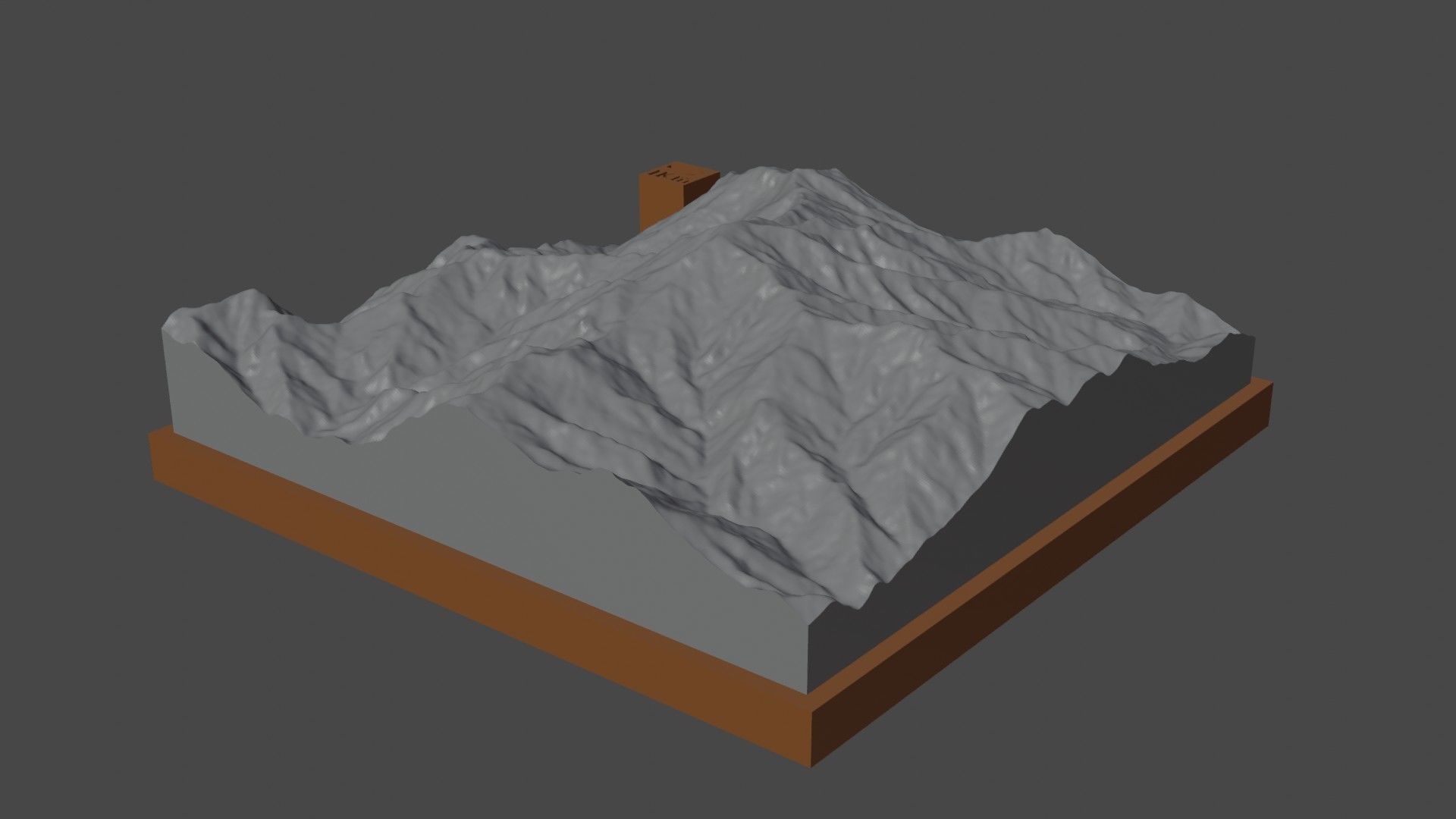 Saramati mountain 3D print model_4