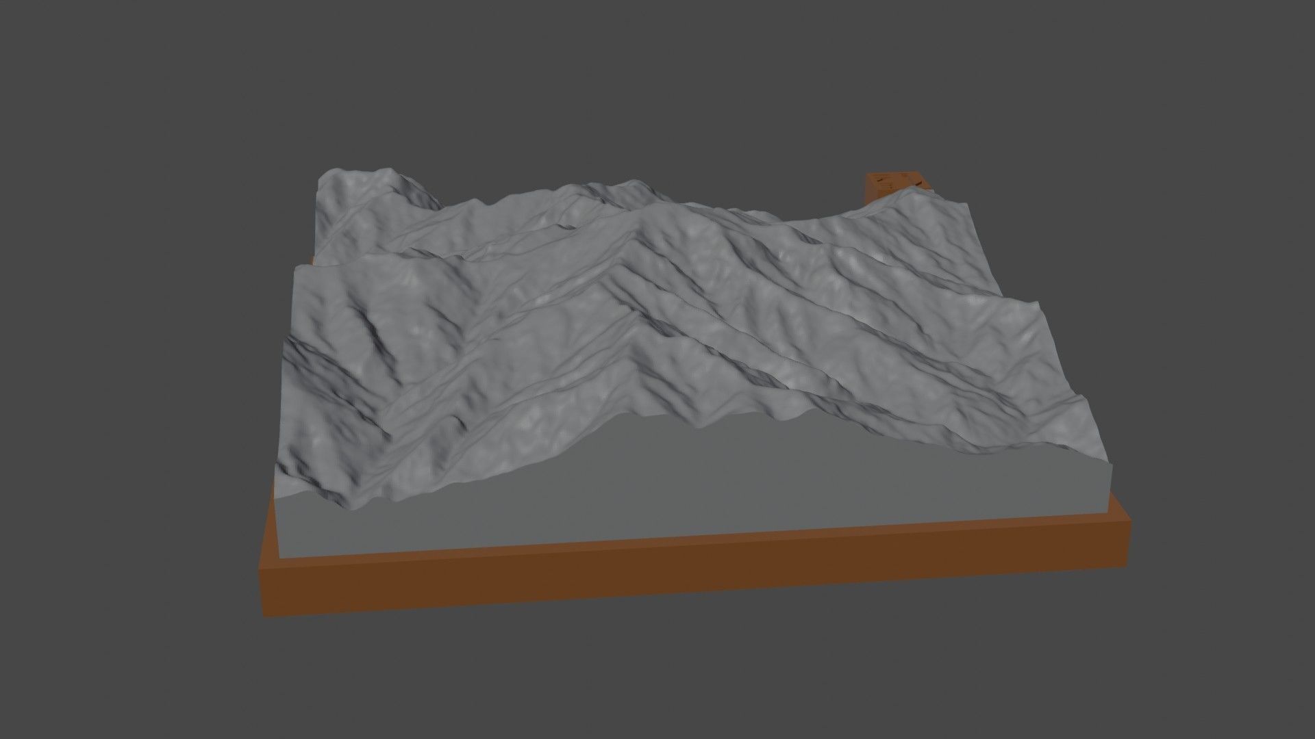 Saramati mountain 3D print model_2