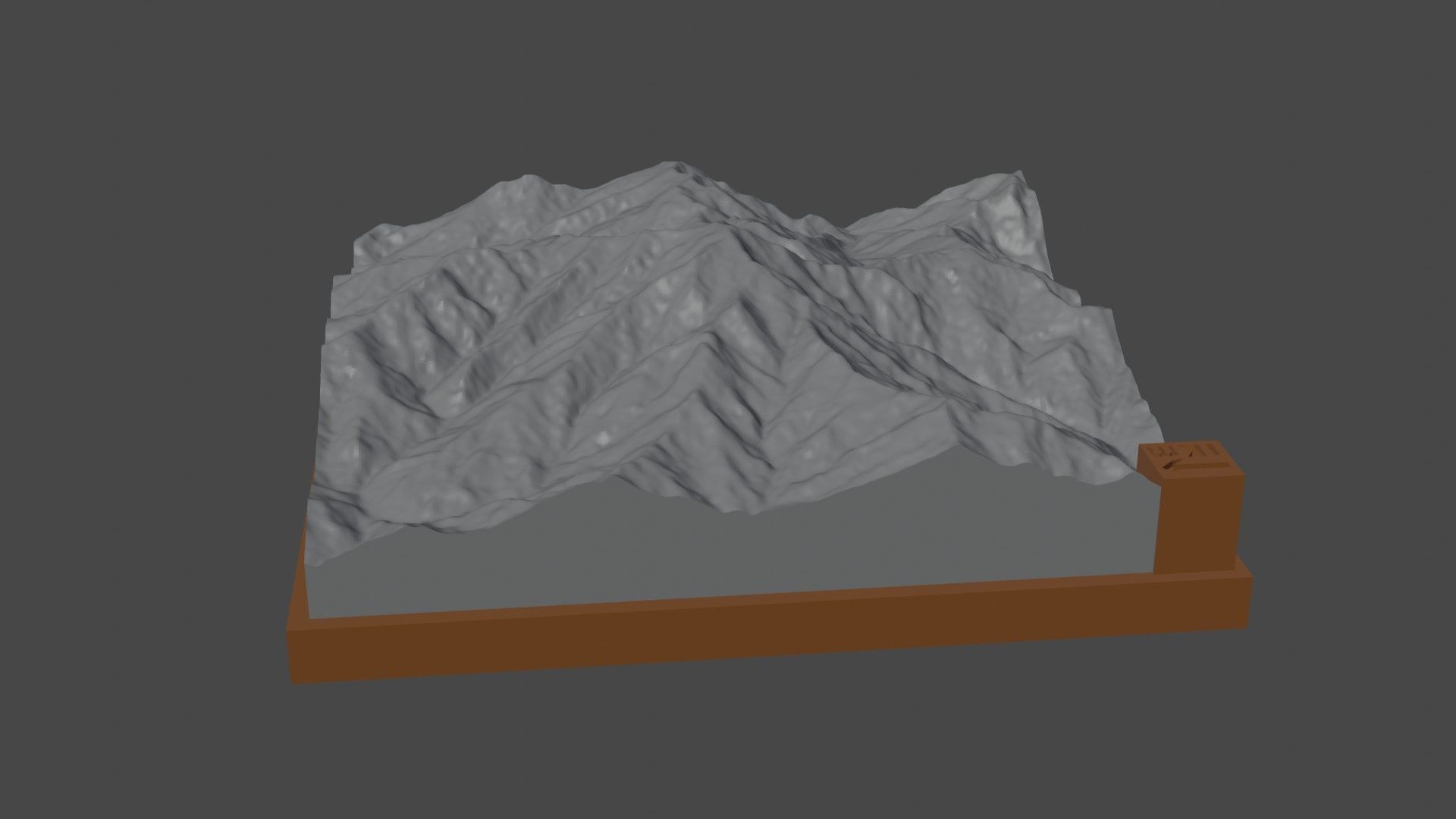 Saramati mountain 3D print model_6