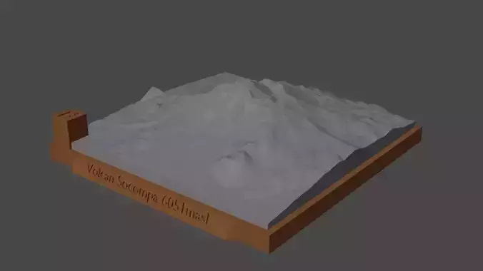 Volcan Socompa 3D print model