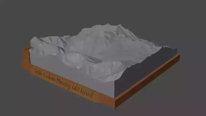 Selik Gulam Muztag 3D print model
