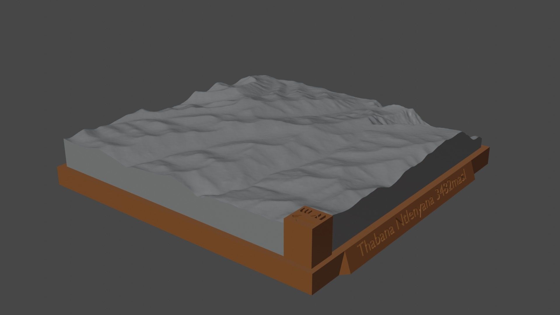 Thabana Ntlenyana 3D print model_3