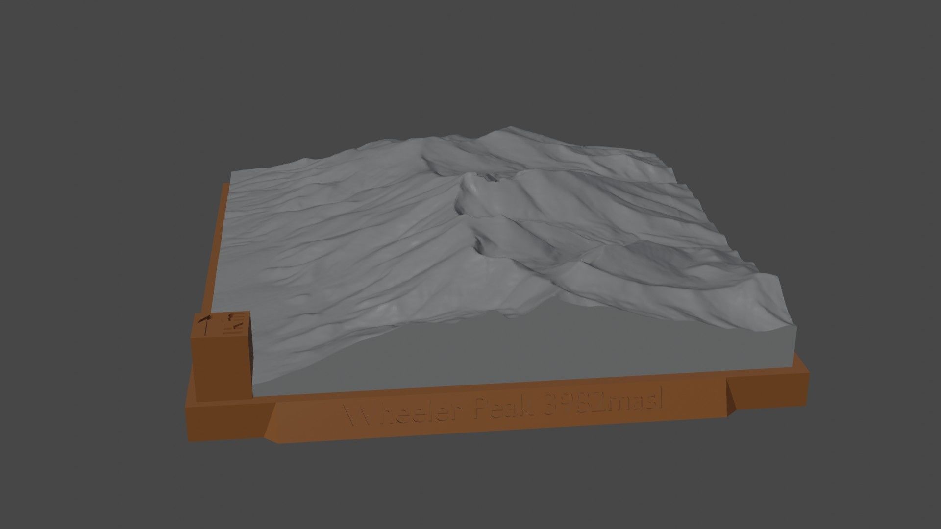 Wheeler Peak 3D print model_5