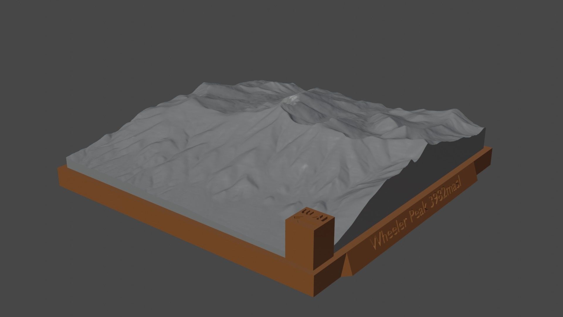 Wheeler Peak 3D print model_3
