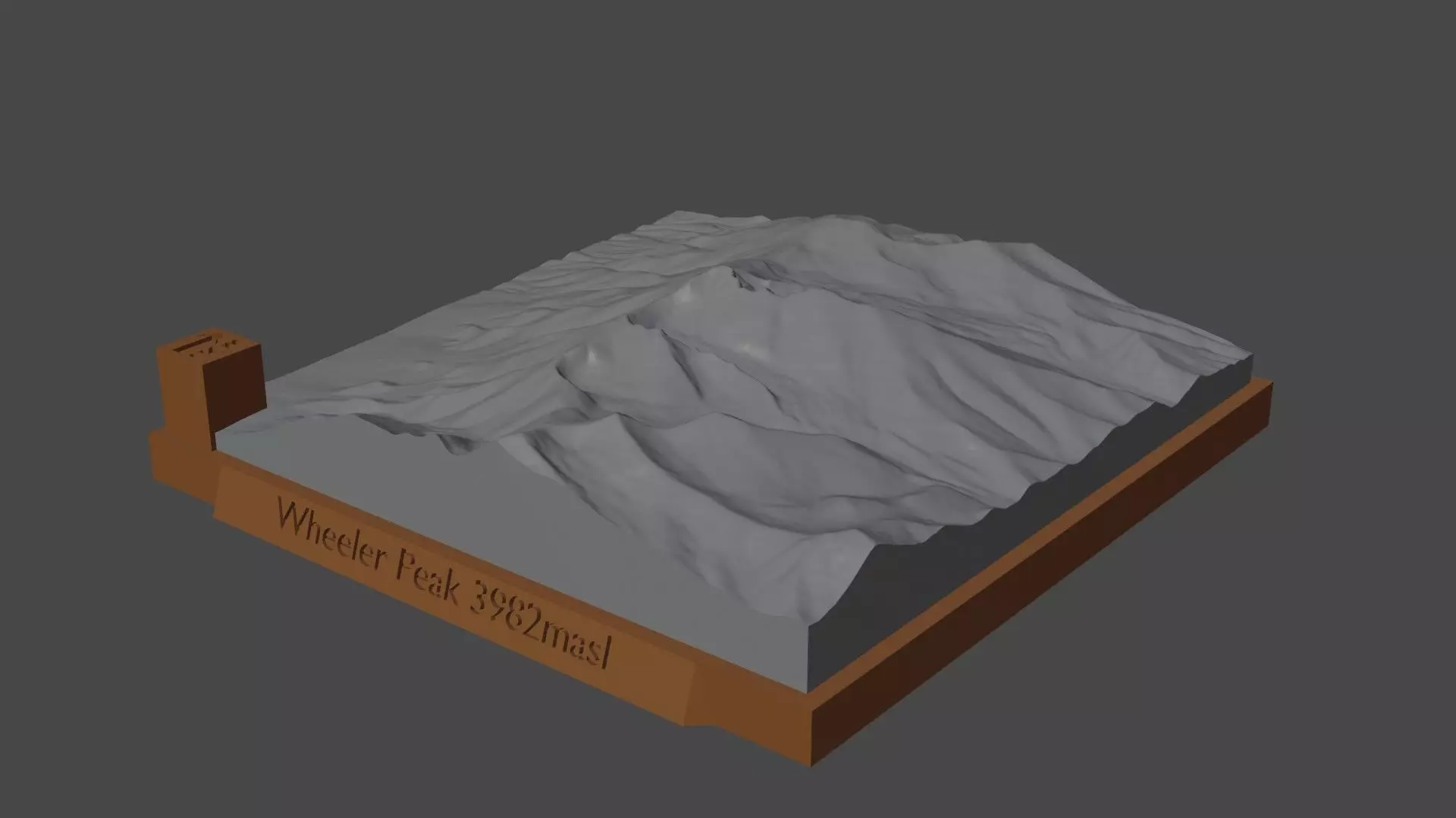 Wheeler Peak 3D print model_0