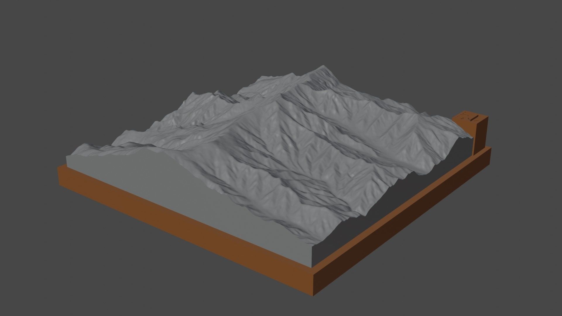 White Mtn Peak 3D print model_7