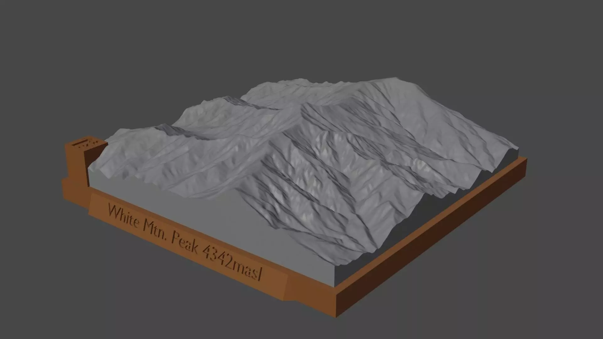 White Mtn Peak 3D print model_0