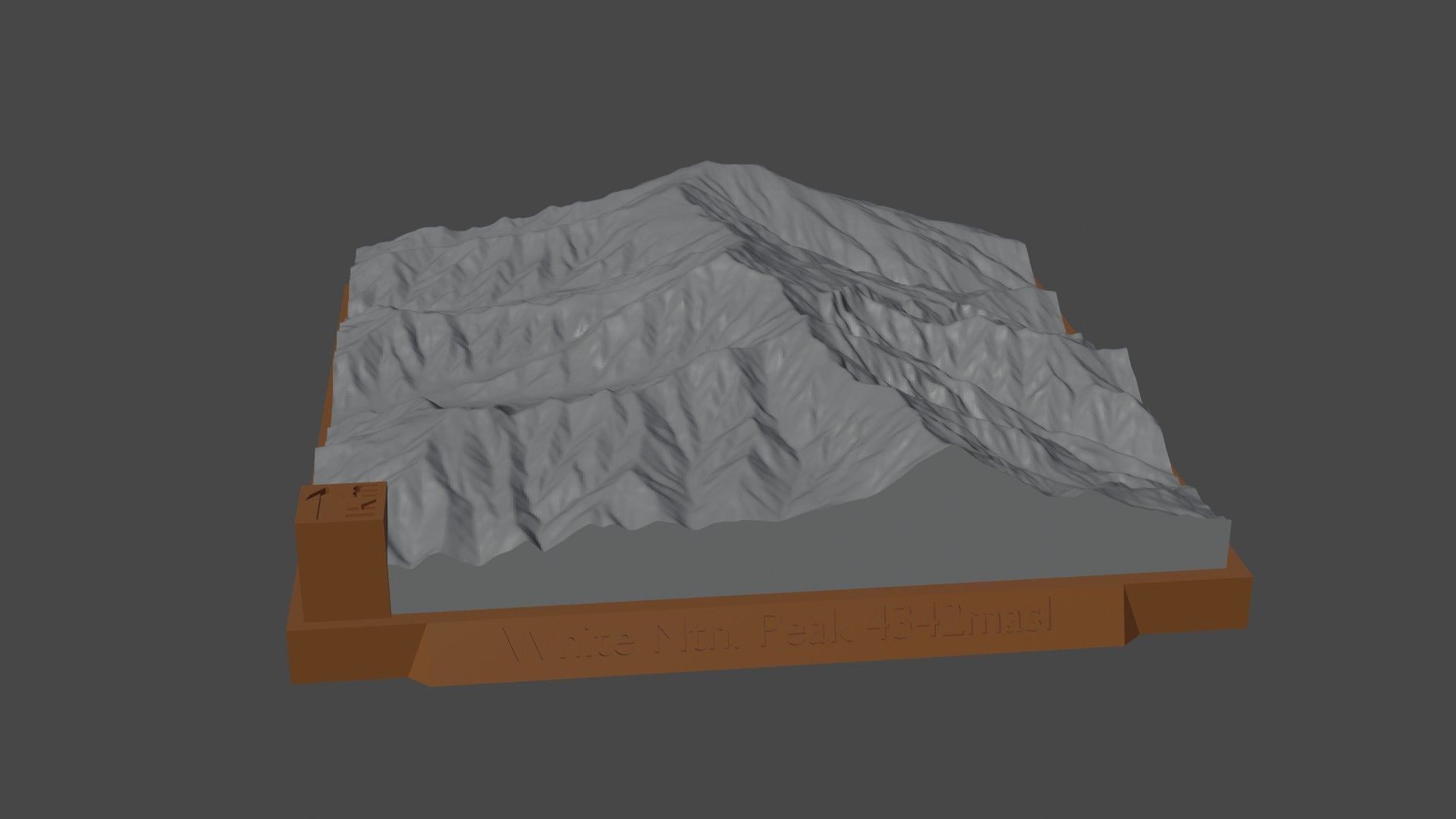 White Mtn Peak 3D print model_5