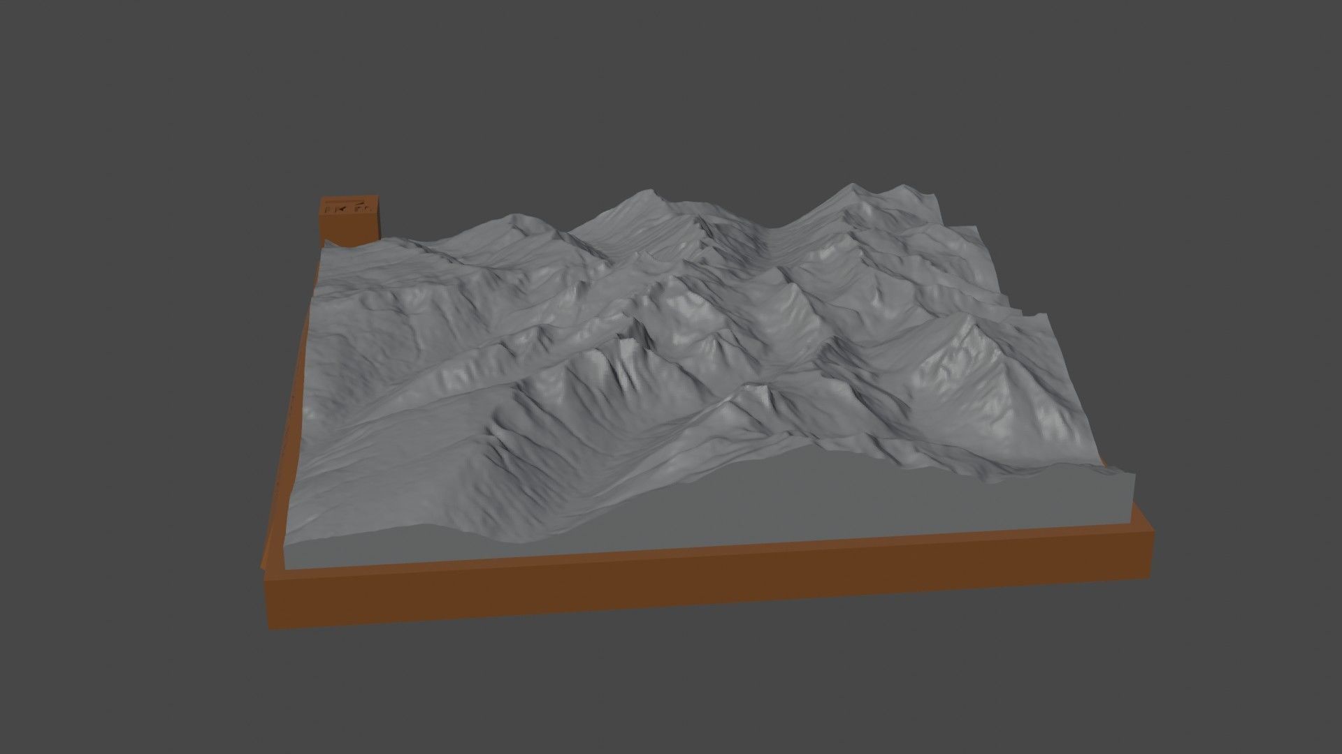 The Pinnacles mountain 3D print model_1