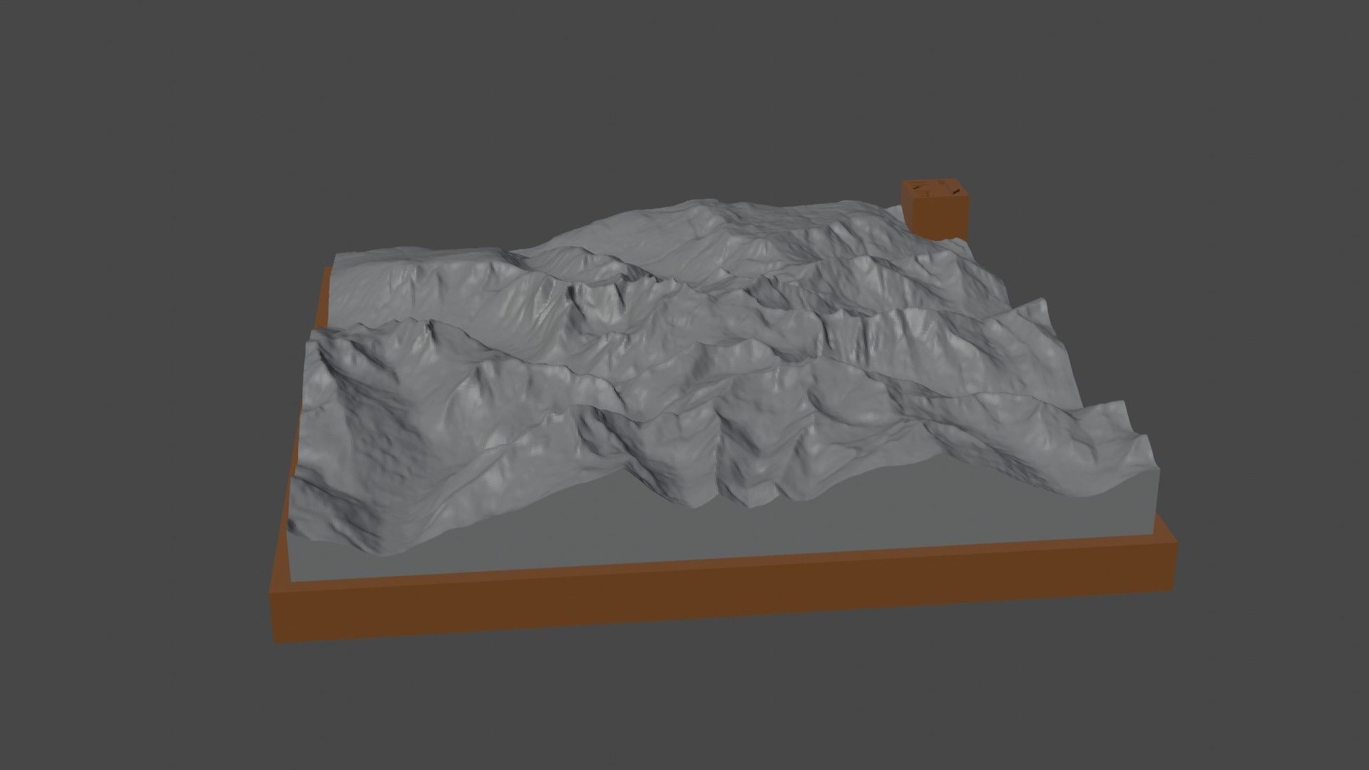 The Pinnacles mountain 3D print model_2