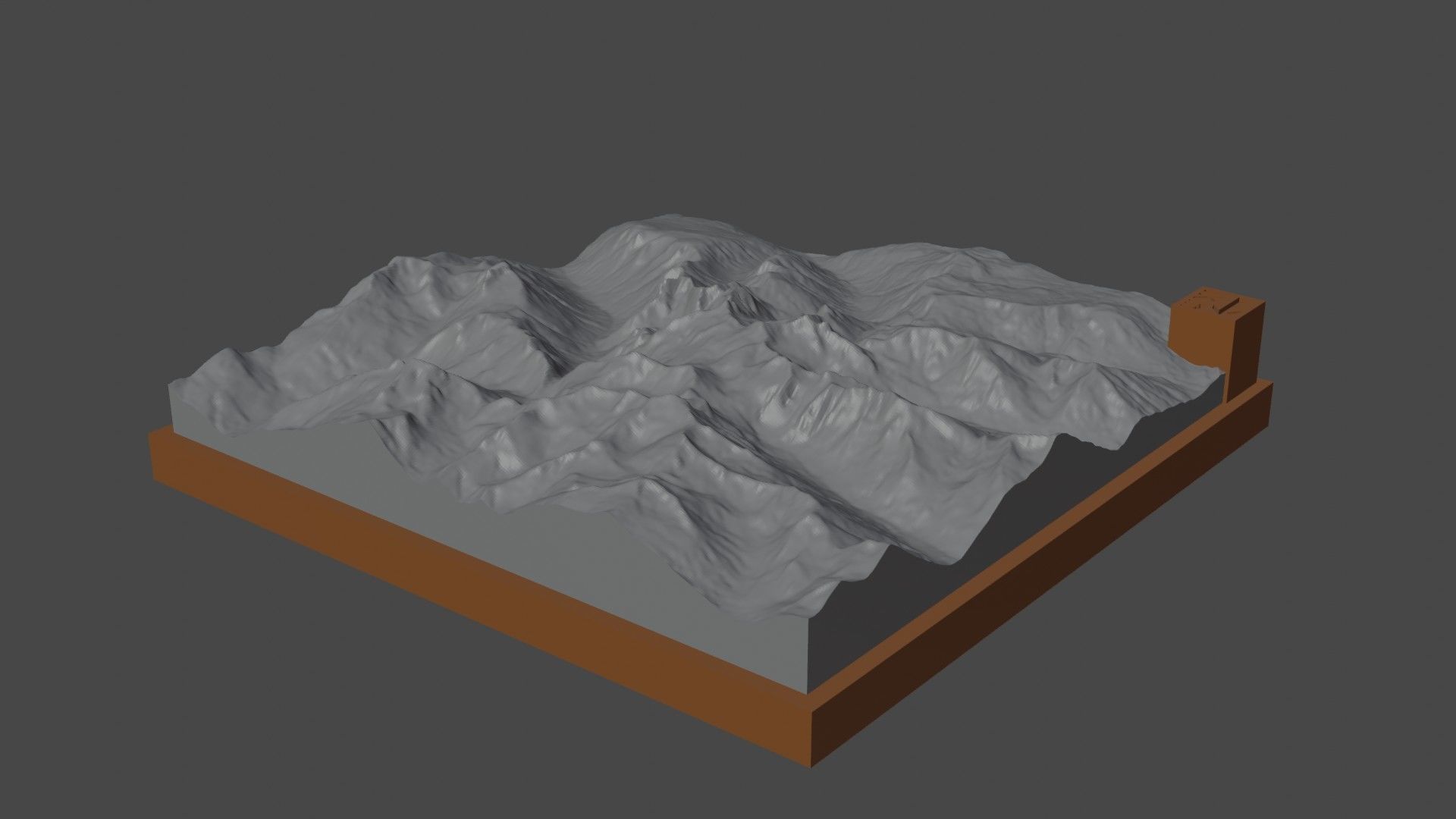 The Pinnacles mountain 3D print model_7