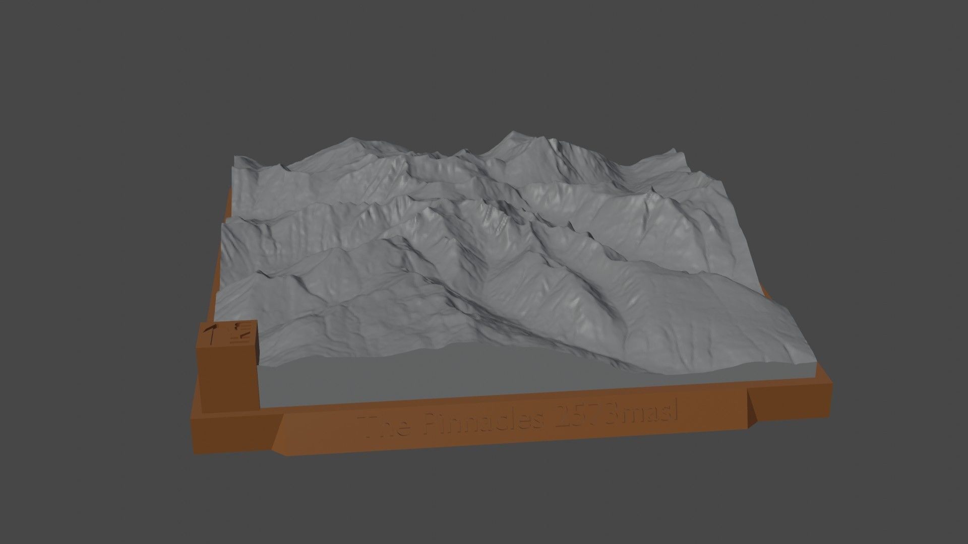 The Pinnacles mountain 3D print model_5