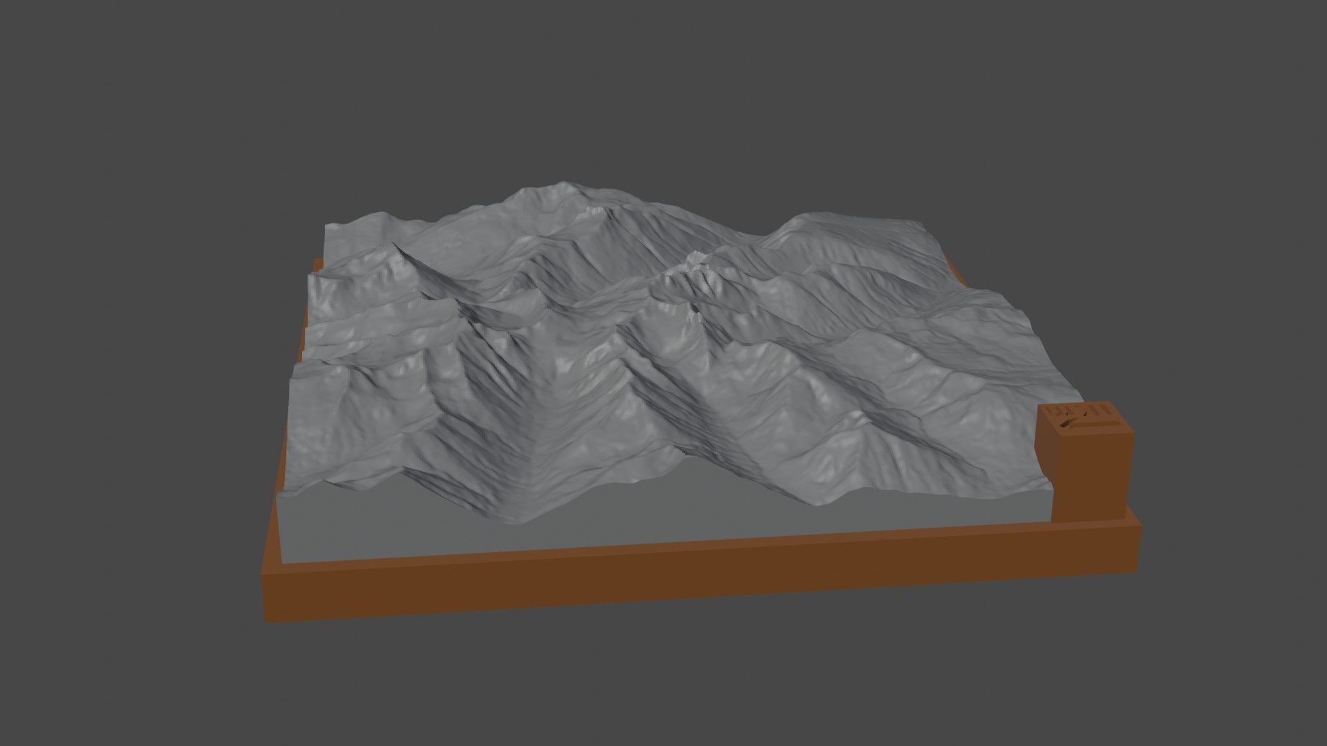 The Pinnacles mountain 3D print model_6