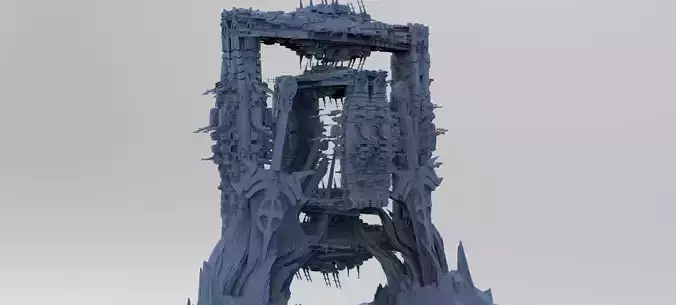 Mars Sci-Fi Monolith Massive structure 8