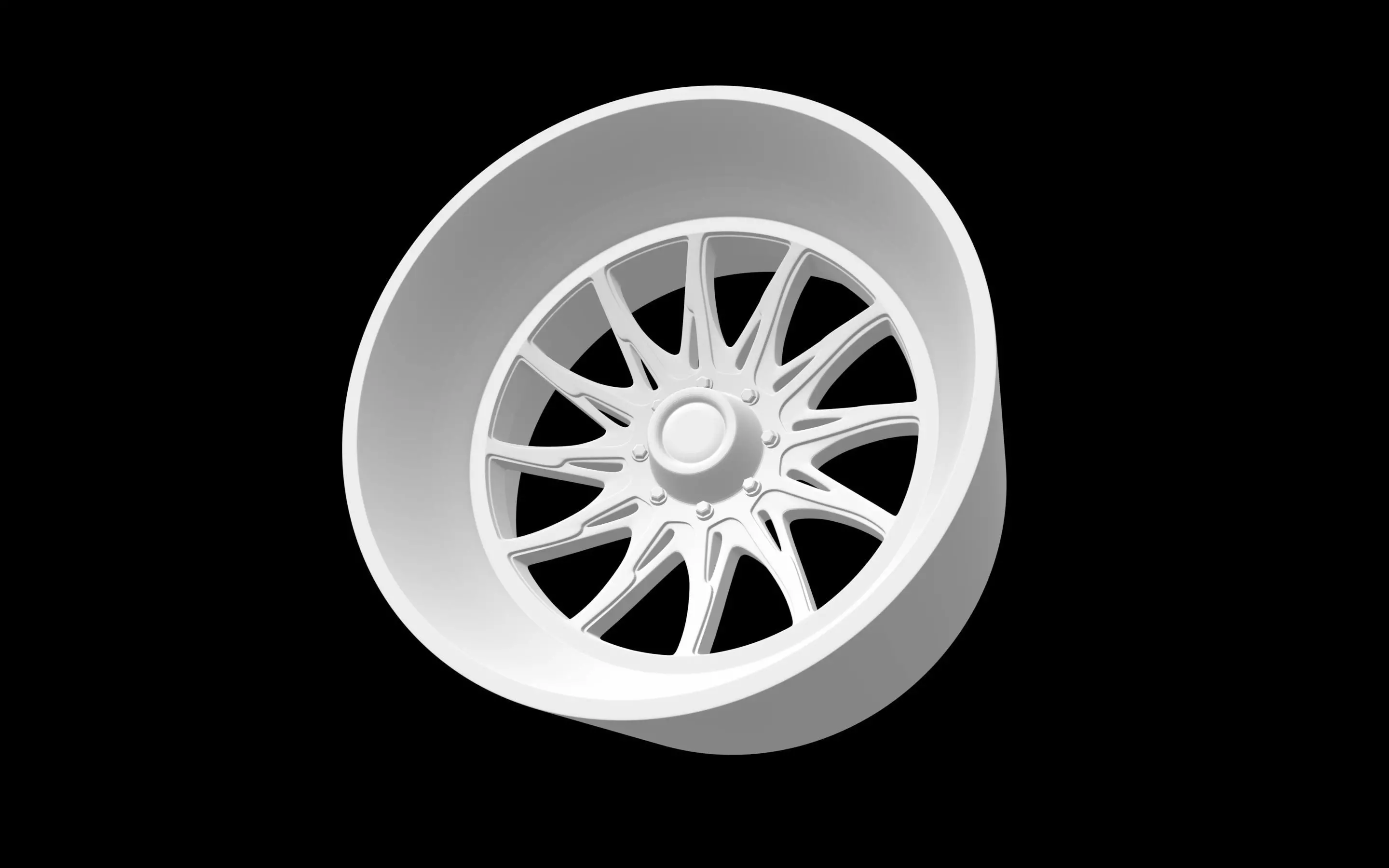Forgiato TXC 101 scalable and printable rim 3D print model_0
