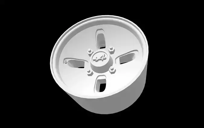 Alpine Classic scalable and printable rim 3D print model