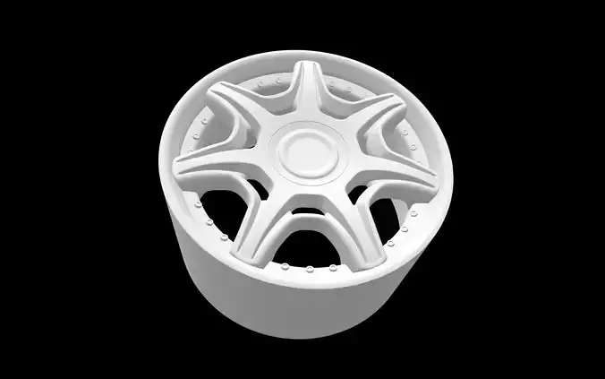 Bentley Continental Mulliner OEM scalable and printable rim