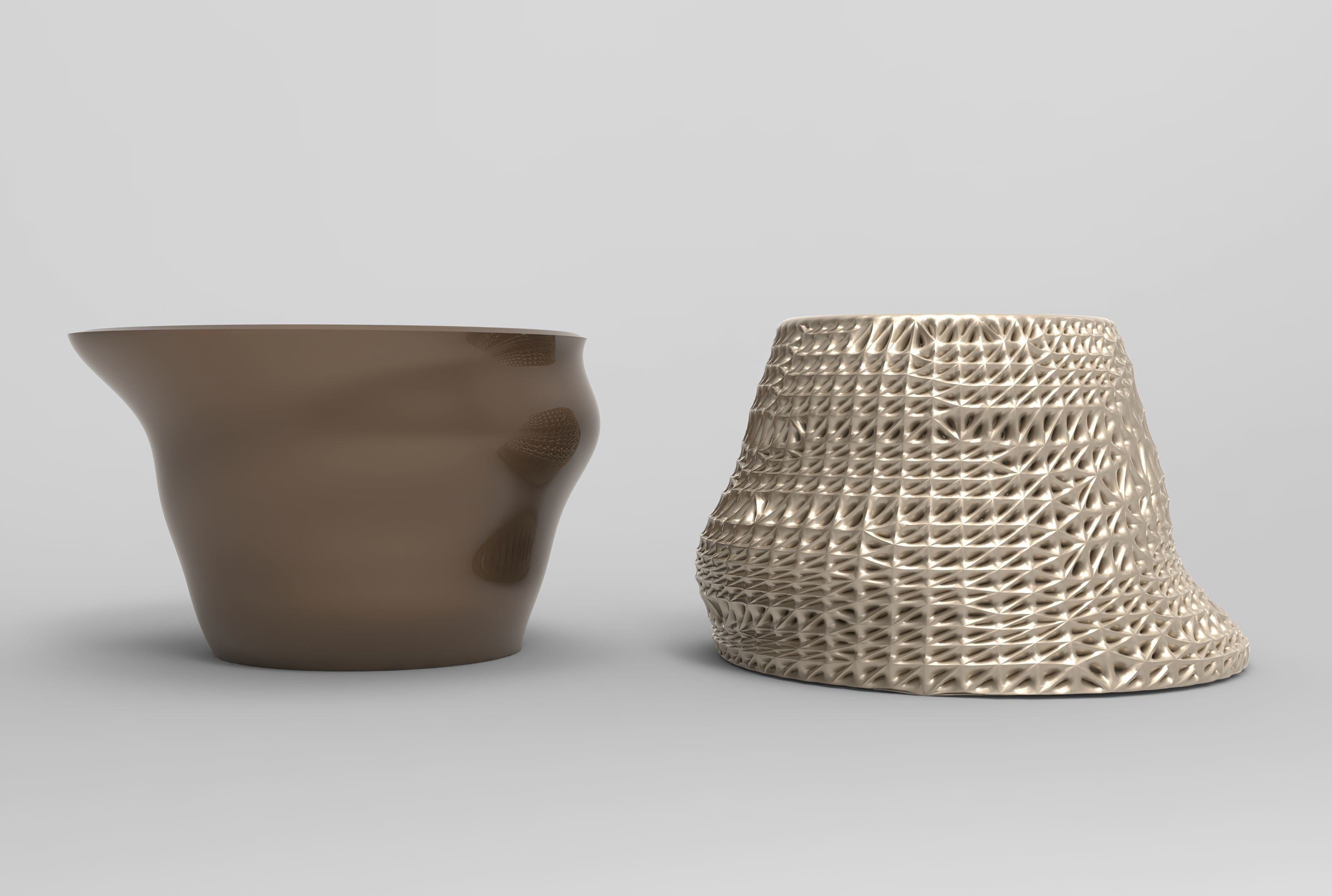 Vase Voronoi 49 3D print model_1