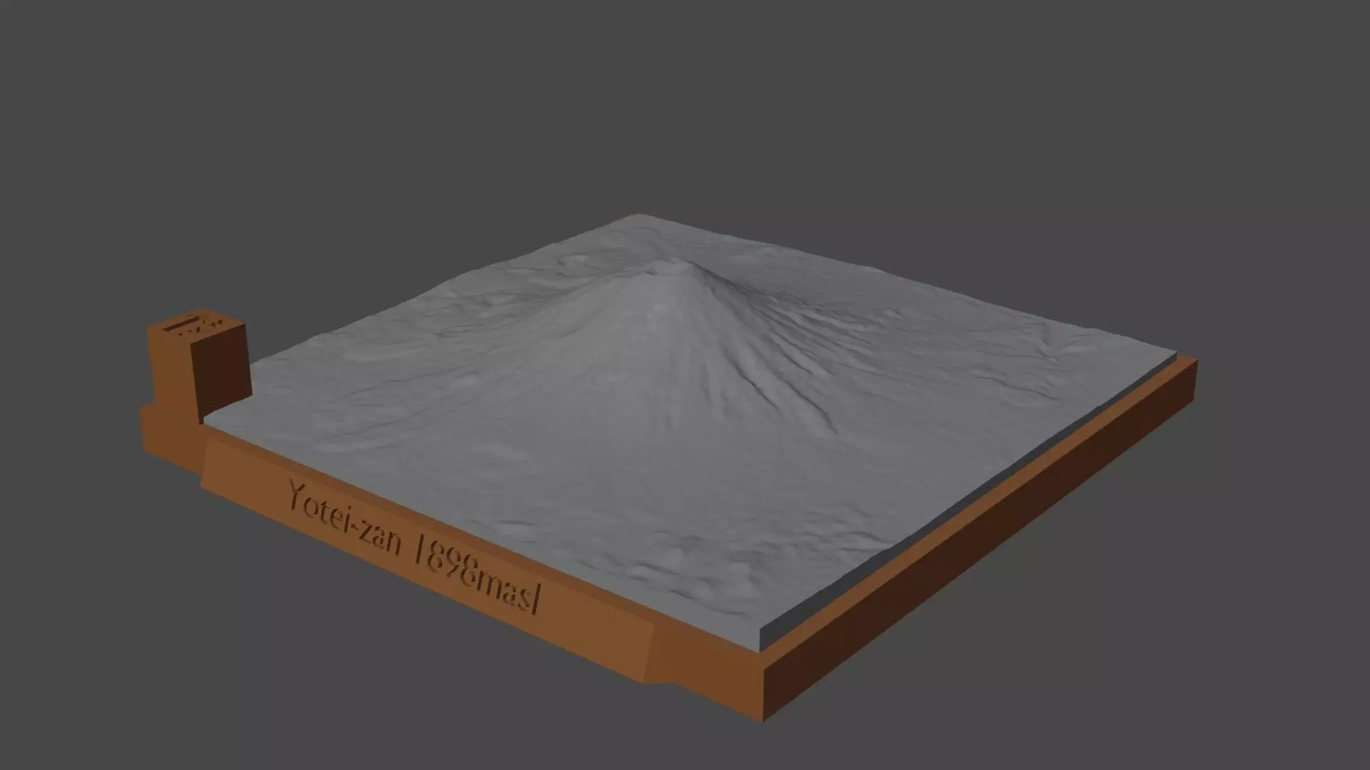 Yotei-zan mountain 3D print model_0