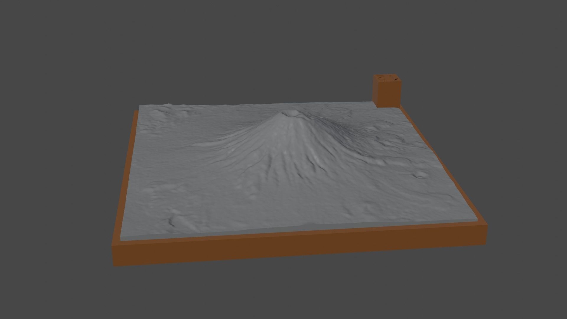 Yotei-zan mountain 3D print model_2