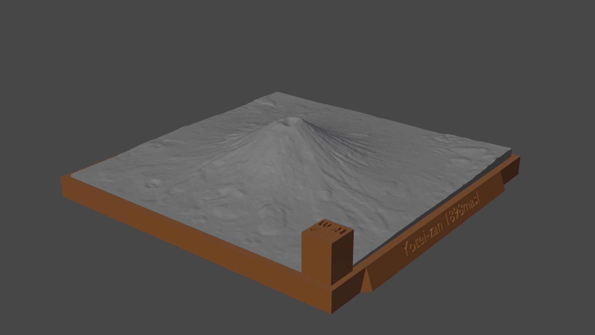 Yotei-zan mountain 3D print model_3