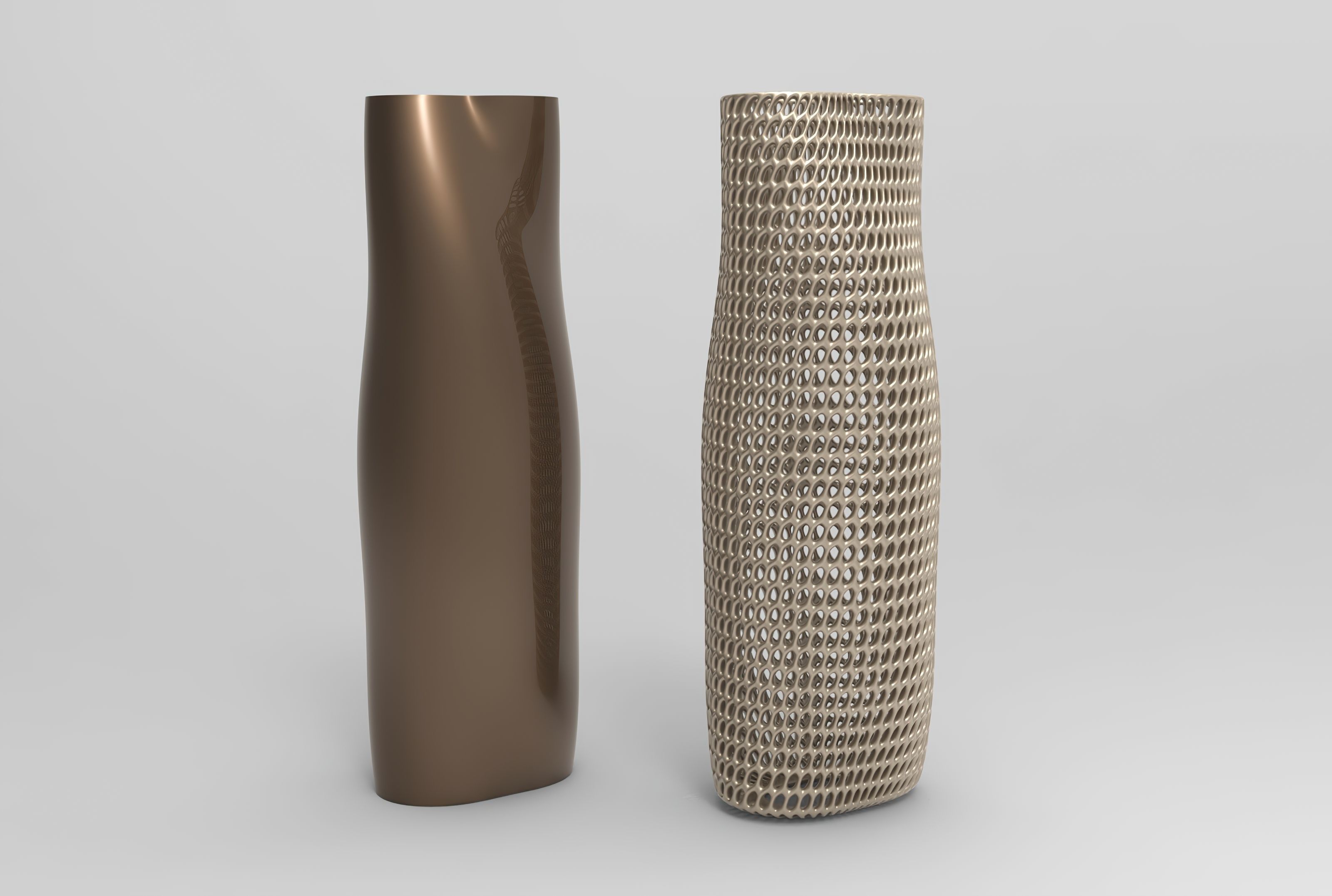 Vase Voronoi 54 3D print model_1