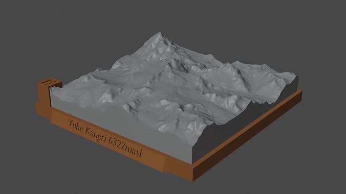 Yuhe Kangri 3D print model