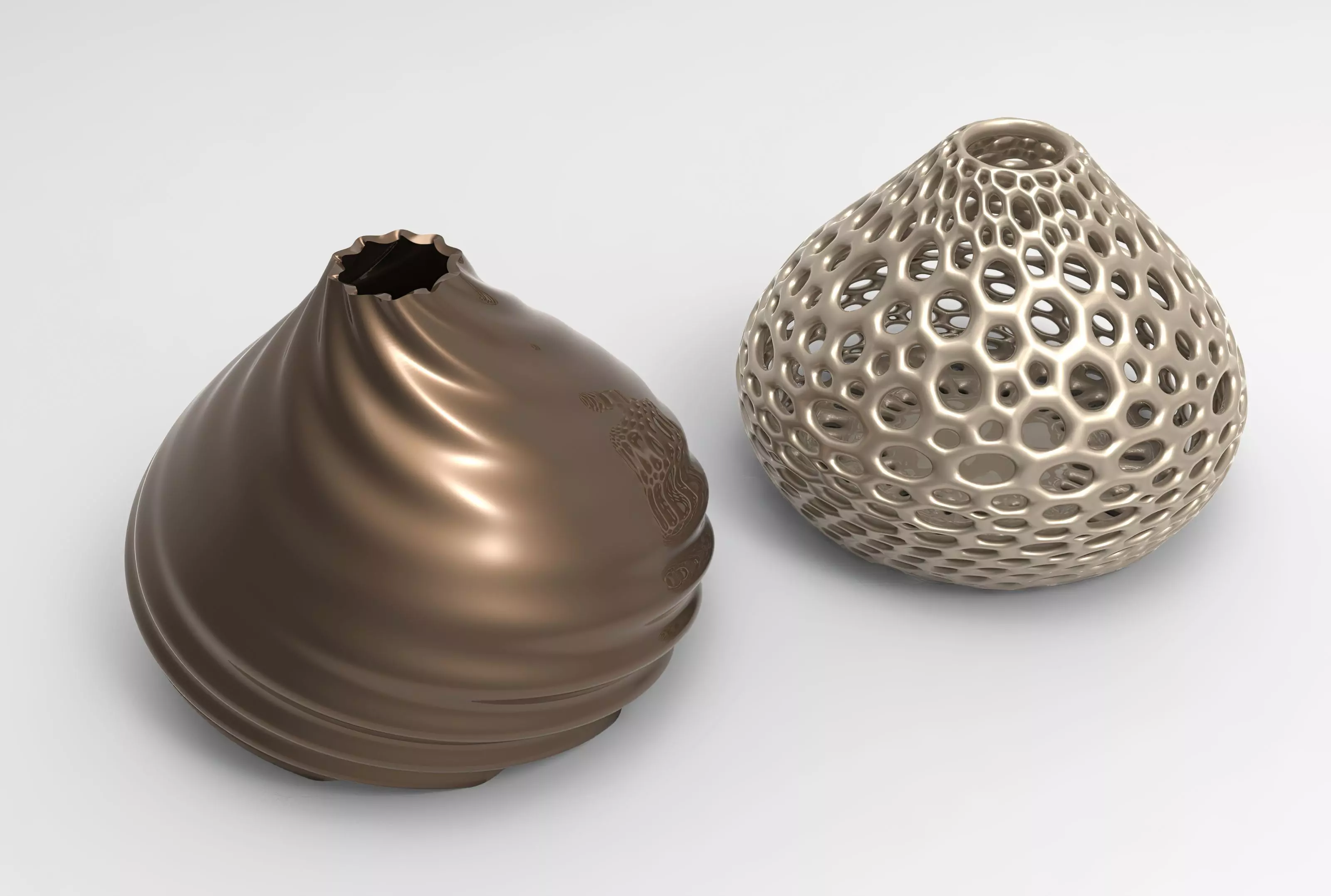 Vase Voronoi 56 3D print model_0