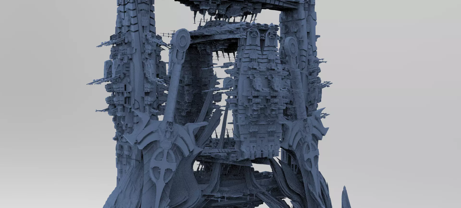 Mars Sci-Fi Monolith Massive structure 9  3D model_0