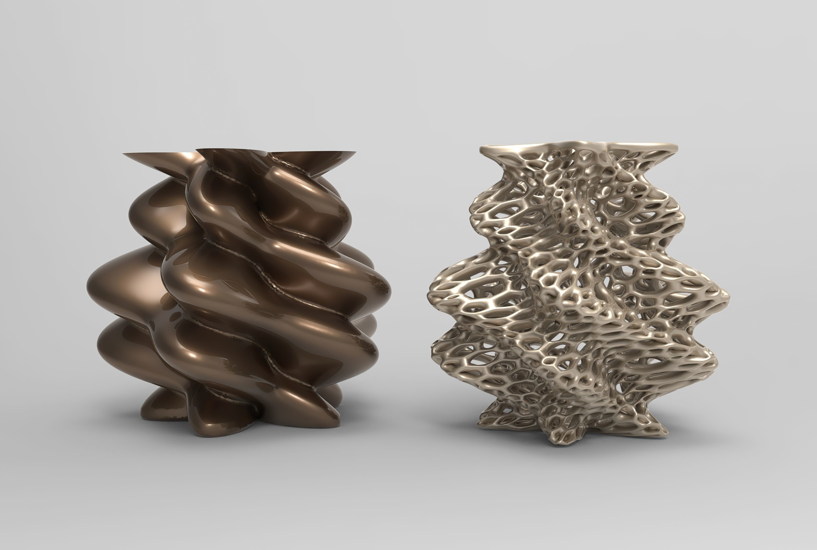 Vase Voronoi 59 3D print model_1
