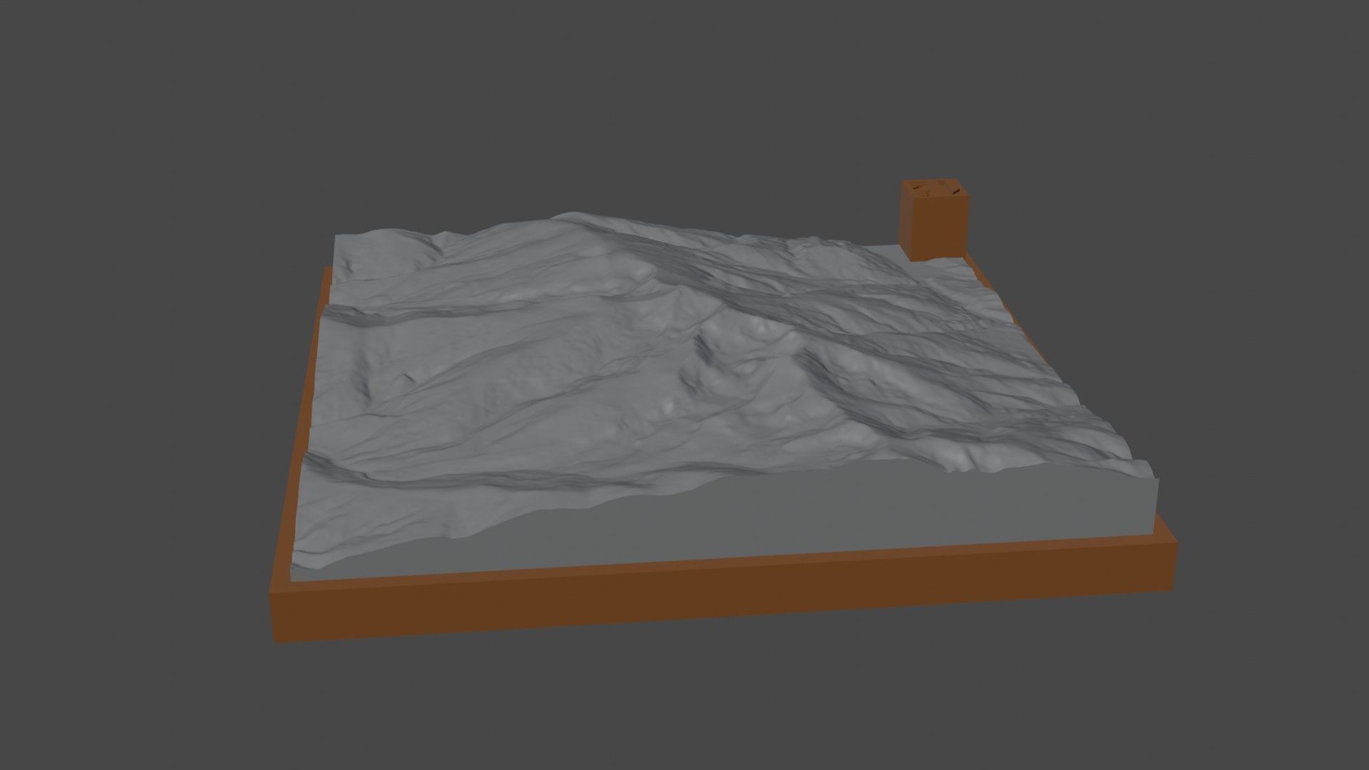 Zirbitzkogel mountain 3D print model_2